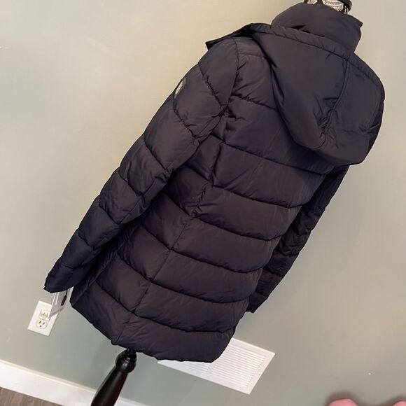 Calvin Klein Hooded Box Quilted Jacket-NAVY-Medium - Picture 6 of 6